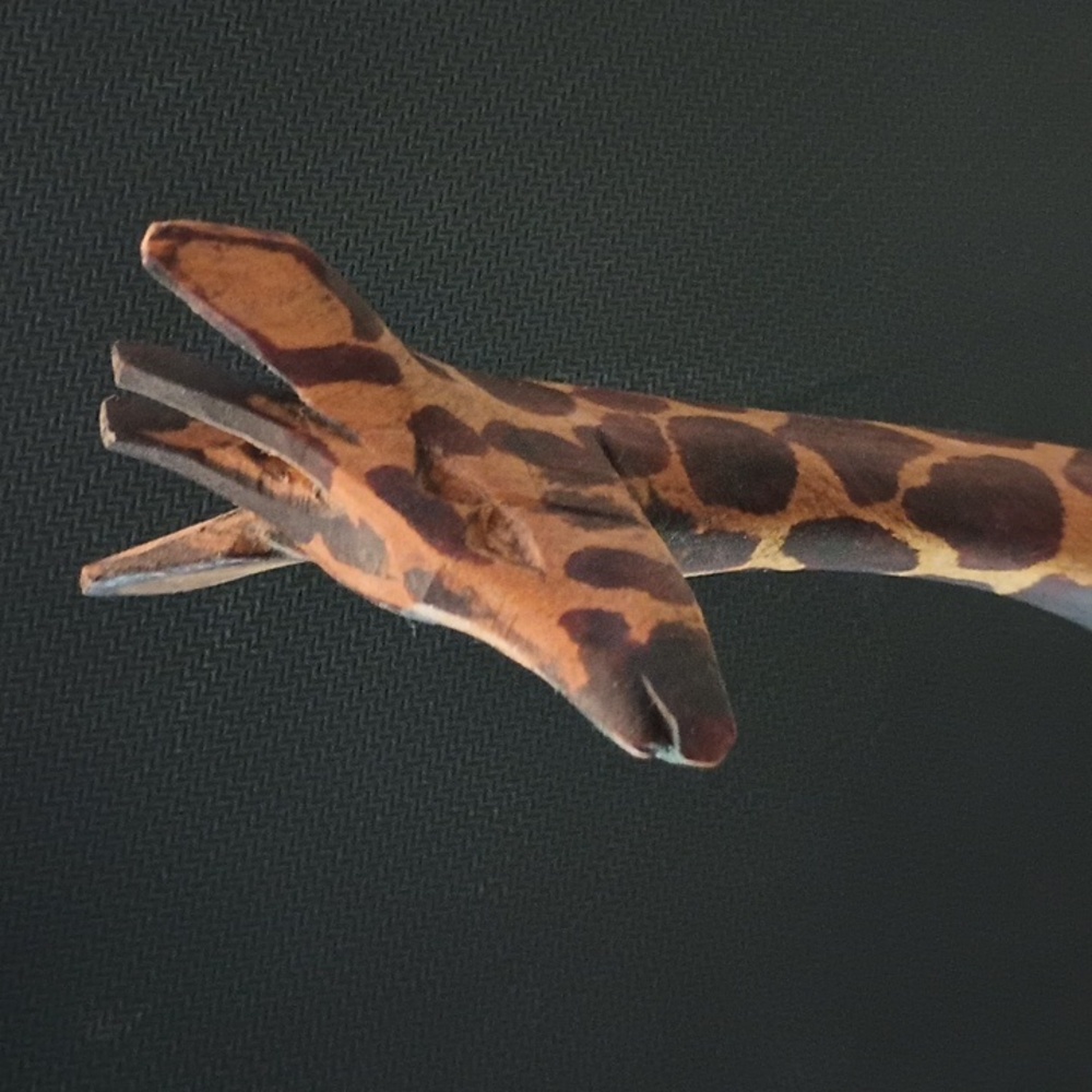 Wooden Giraffe Approx 12 Inches Tall - Picture 4 of 7